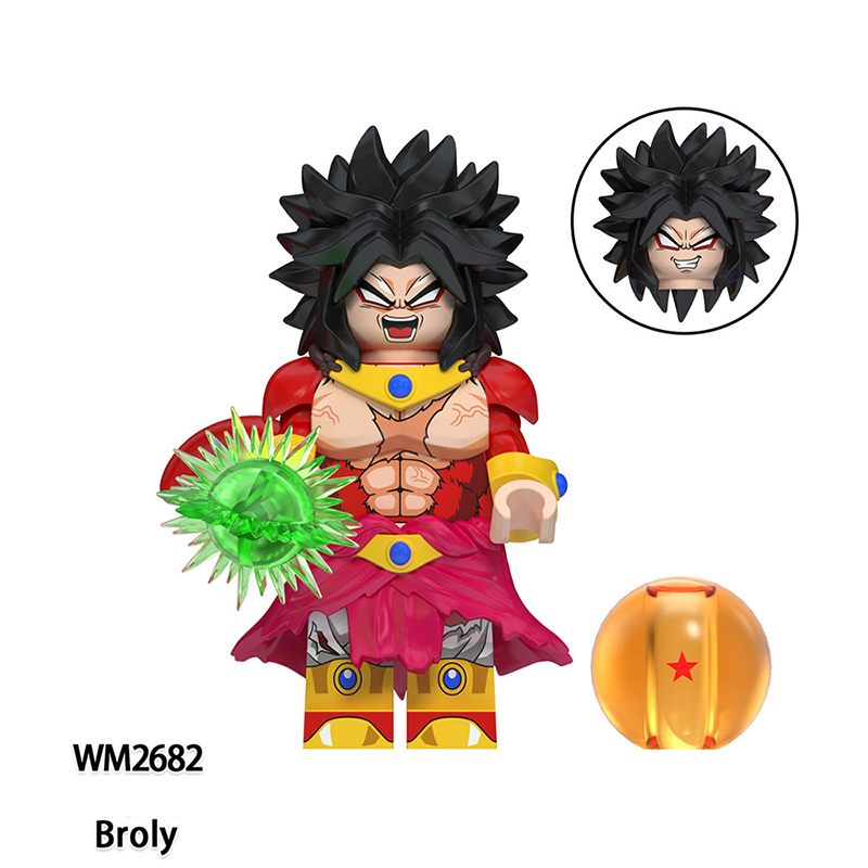 WM6179 Dragon Ball Songoku Broly Cumber Goku Black Building Blocks Comic Torankusu Vegeta Turles Japanese Anime Action Gifts Toys Kids