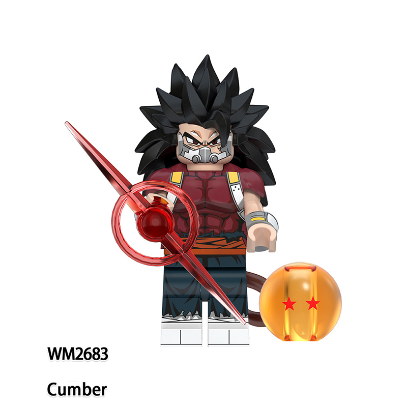 WM6179 Dragon Ball Songoku Broly Cumber Goku Black Building Blocks Comic Torankusu Vegeta Turles Japanese Anime Action Gifts Toys Kids