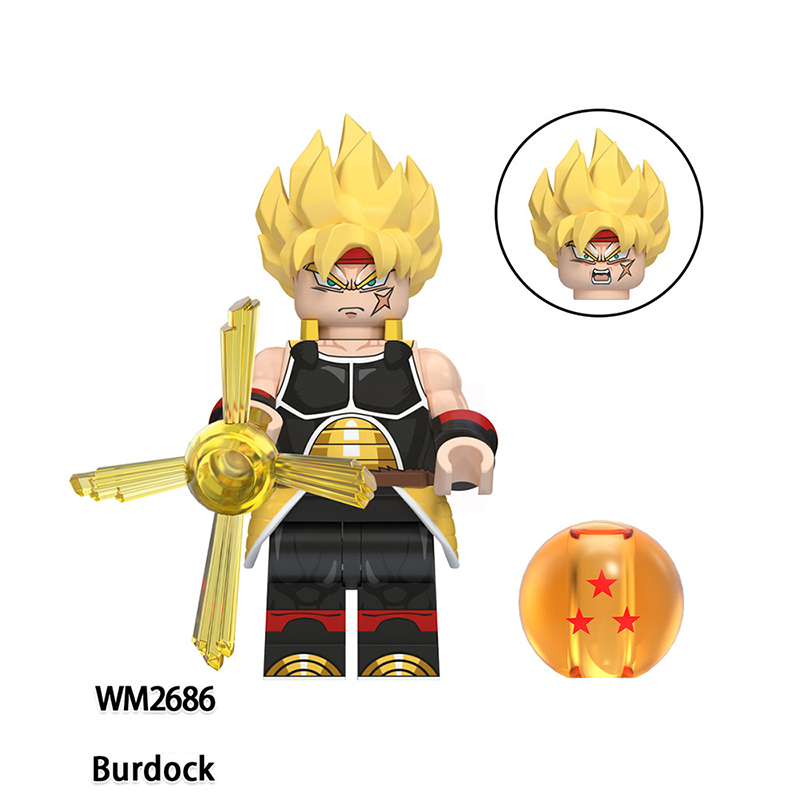 WM6179 Dragon Ball Songoku Broly Cumber Goku Black Building Blocks Comic Torankusu Vegeta Turles Japanese Anime Action Gifts Toys Kids