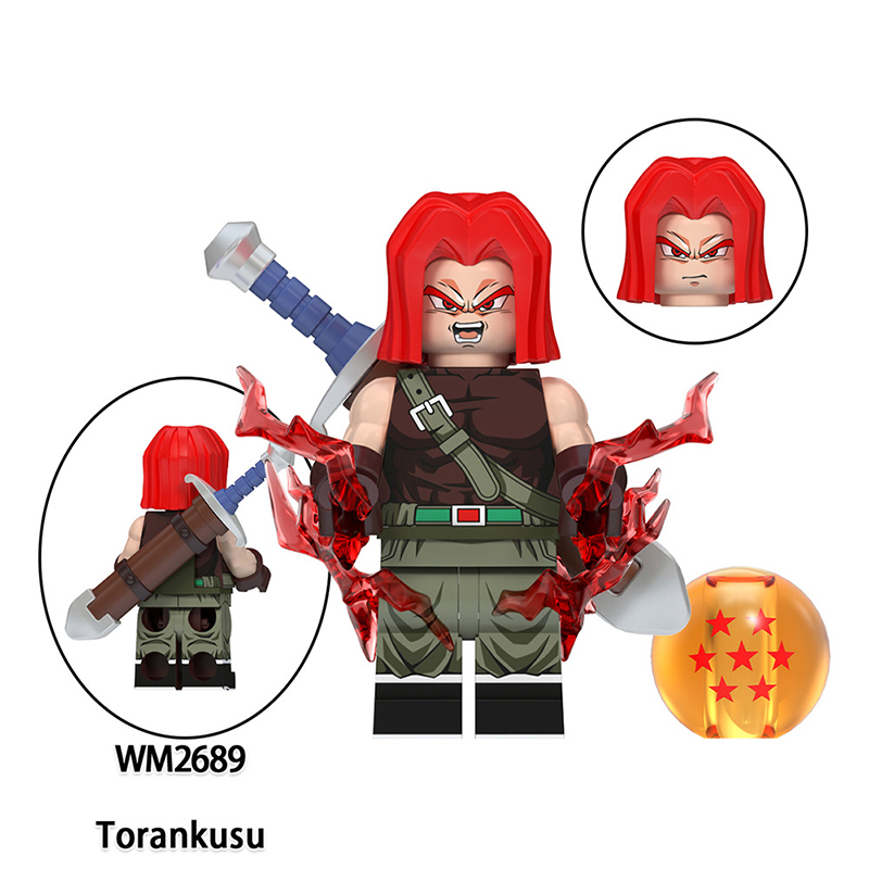 WM6179 Dragon Ball Songoku Broly Cumber Goku Black Building Blocks Comic Torankusu Vegeta Turles Japanese Anime Action Gifts Toys Kids