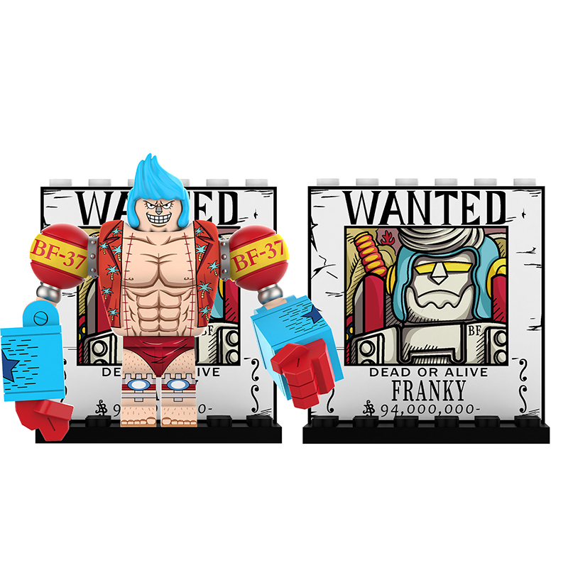 DY640 DY641 One Piece Roronoa Zoro Assembling Sword Hero Action Figures Frank Minifigs Building Blocks Children Toys Gifts