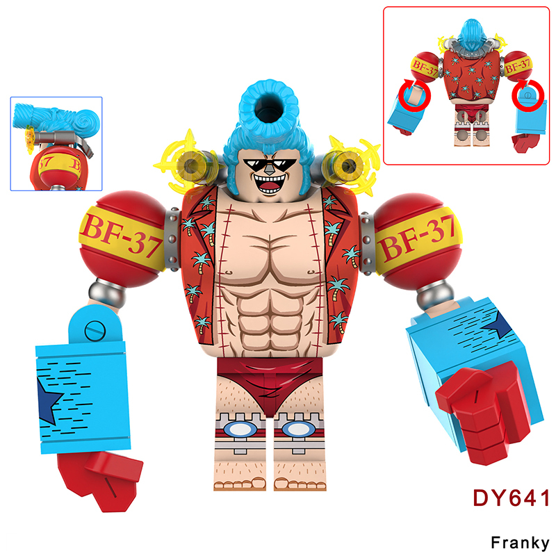 DY640 DY641 One Piece Roronoa Zoro Assembling Sword Hero Action Figures Frank Minifigs Building Blocks Children Toys Gifts