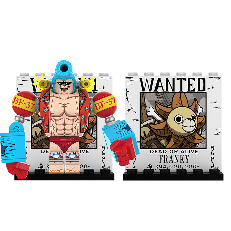 DY640 DY641 One Piece Roronoa Zoro Assembling Sword Hero Action Figures Frank Minifigs Building Blocks Children Toys Gifts