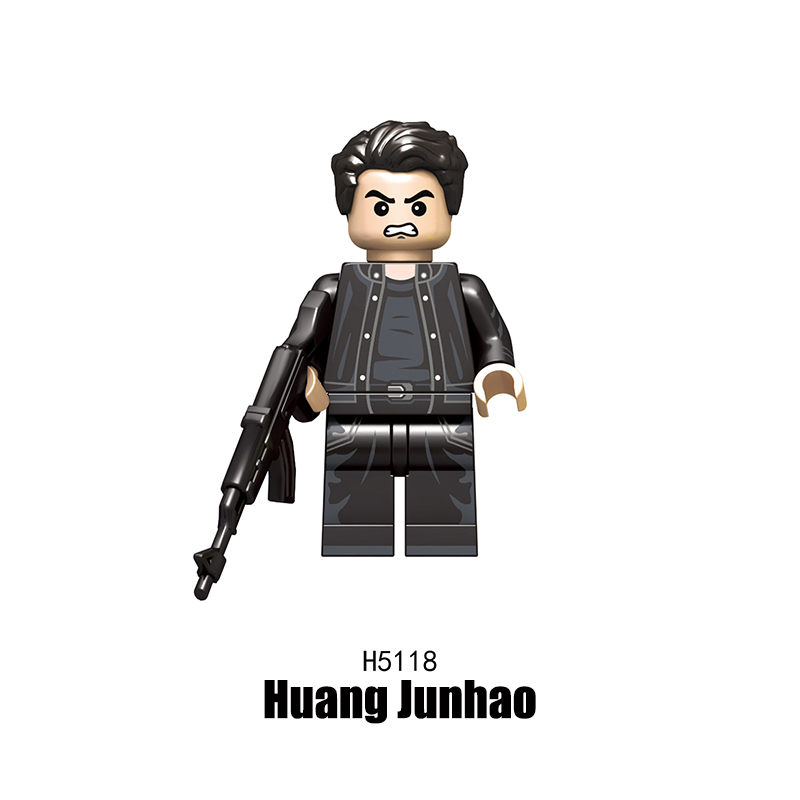 RT8004 Squid Game Action Figures Block Manager Minifigs Movies Action Figures Cheng Qixun Building Blocks Triangle Punisher KidsGifts Boys