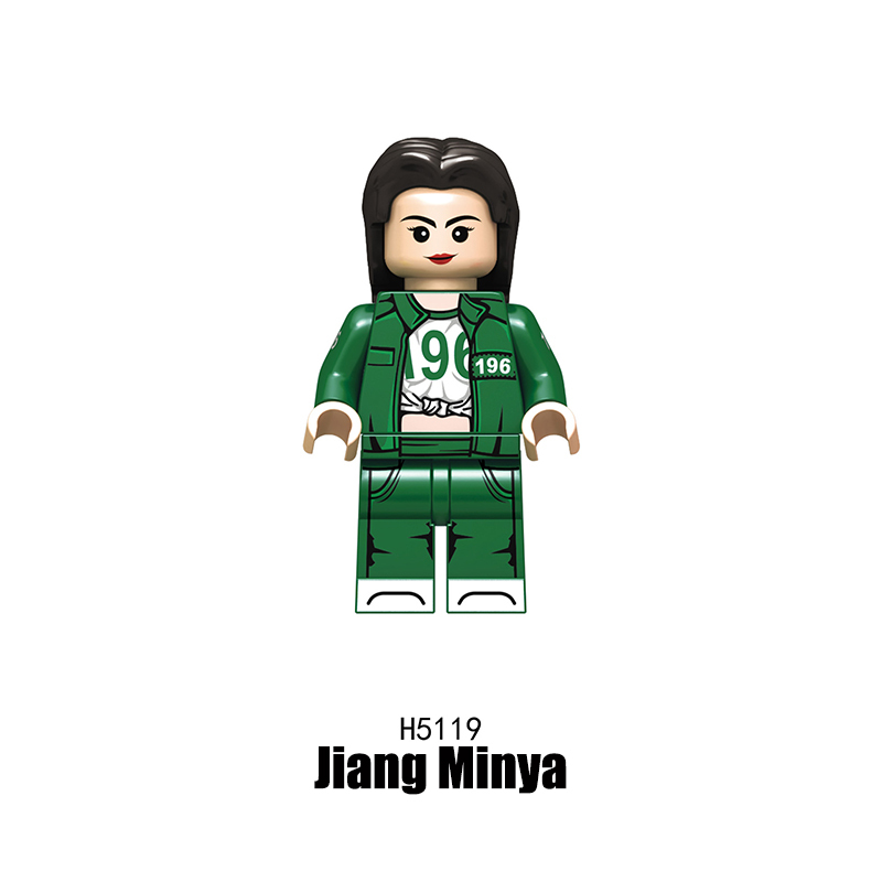 RT8004 Squid Game Action Figures Block Manager Minifigs Movies Action Figures Cheng Qixun Building Blocks Triangle Punisher KidsGifts Boys
