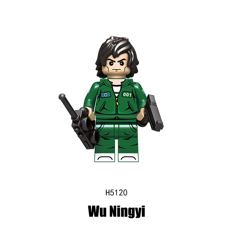 RT8004 Squid Game Action Figures Block Manager Minifigs Movies Action Figures Cheng Qixun Building Blocks Triangle Punisher KidsGifts Boys