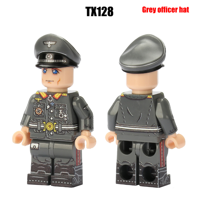 WW1 WW2 Military German  Colonel Claus von Stauffenberg Action Figures Walter Model Army Building Blocks Weapons Gun Toys Boys