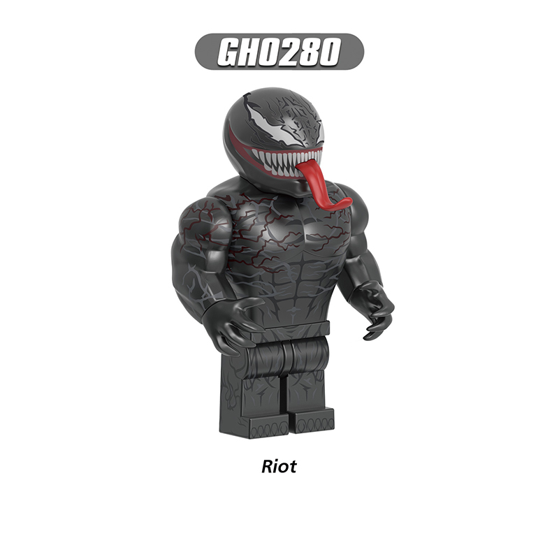 G0136 Marvel Super Heros Series Minifigs Anti Venom Building Blocks Amazing Caenage Riot Action Figures Children Gifts Toys