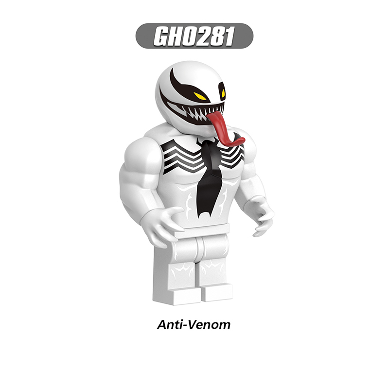 G0136 Marvel Super Heros Series Minifigs Anti Venom Building Blocks Amazing Caenage Riot Action Figures Children Gifts Toys
