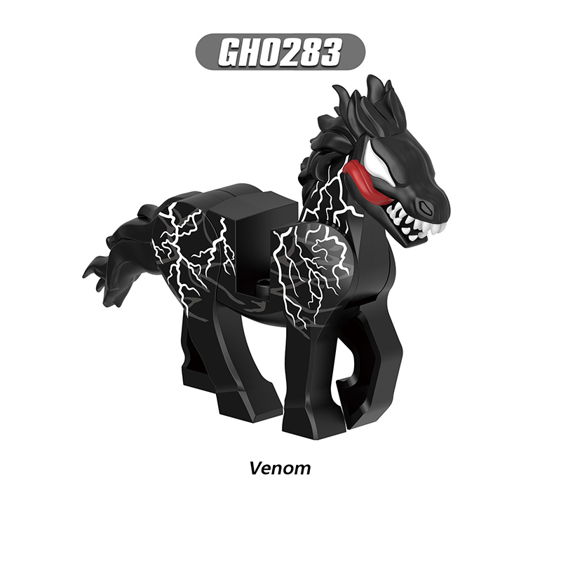 G0137 Marvel Super Heros Series Minifigs Carnage Venom Building Blocks Horse Riot Action Figures Children Gifts Toys