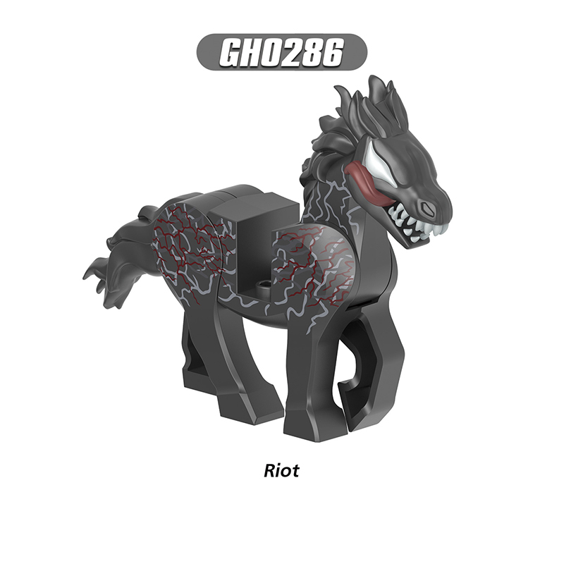 G0137 Marvel Super Heros Series Minifigs Carnage Venom Building Blocks Horse Riot Action Figures Children Gifts Toys