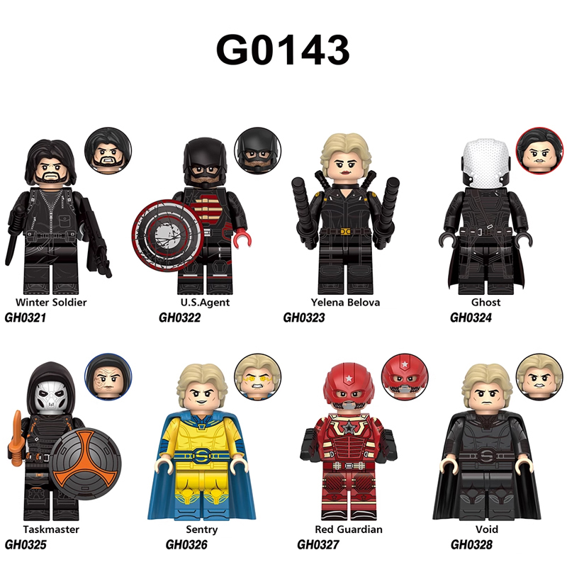 G0143 Marvel Superhero Winter Solider Ghost Action Figures Building Blocks DC Comics  Sentry Minifigs Blocks Children Toys Gifts