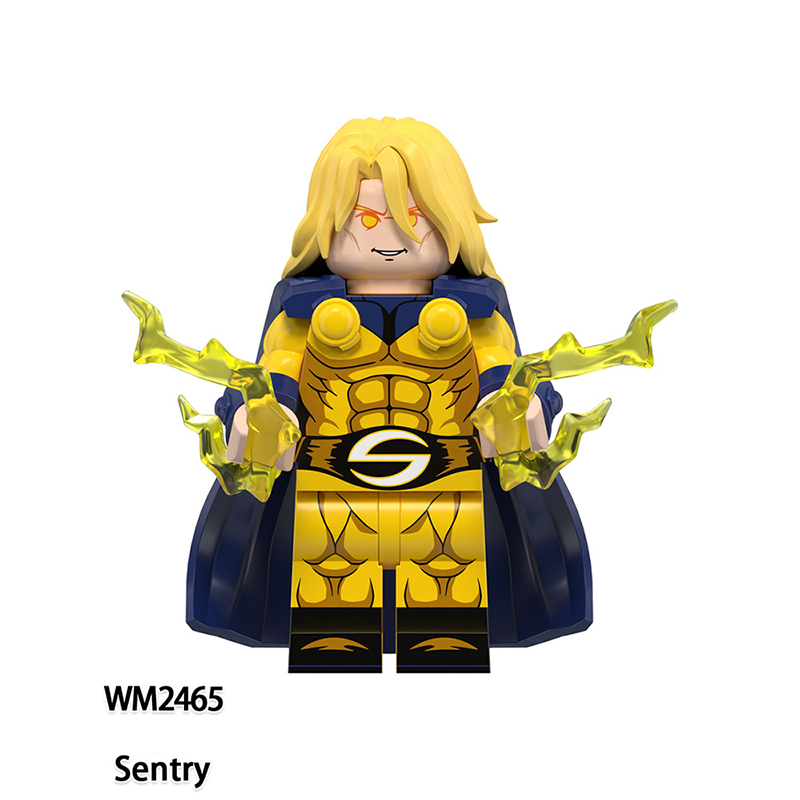 WM6151 Marvel Hero Series Sentry Yelena Belova  Building Blocks DC American Agent Action Figures Collection Children Gifts Toys WM2045-2048