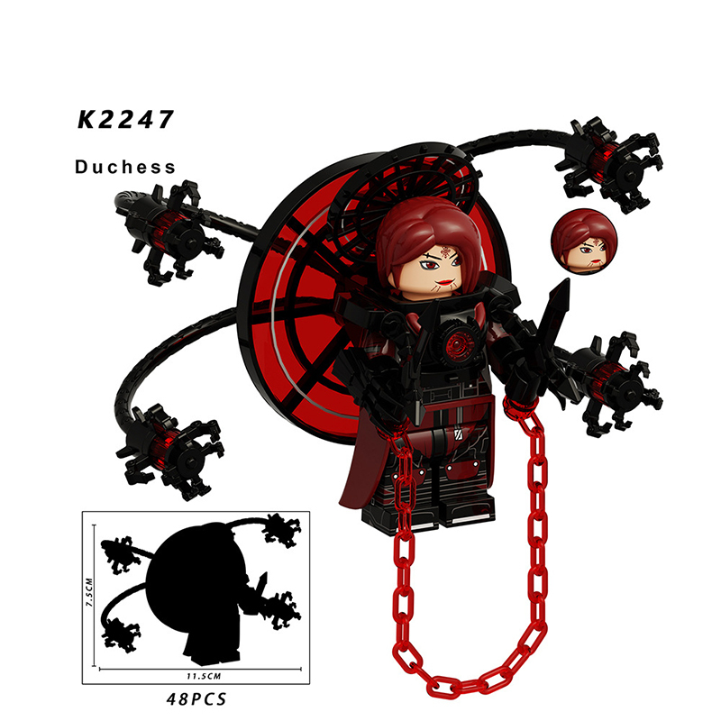 KDL834 Web Anime Series Samurai Watchman Building Blocks Eastern Europe Duchess Gman5.0 Minifigs Lightning Children Gifts Toys Boys
