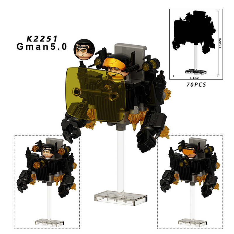KDL834 Web Anime Series Samurai Watchman Building Blocks Eastern Europe Duchess Gman5.0 Minifigs Lightning Children Gifts Toys Boys