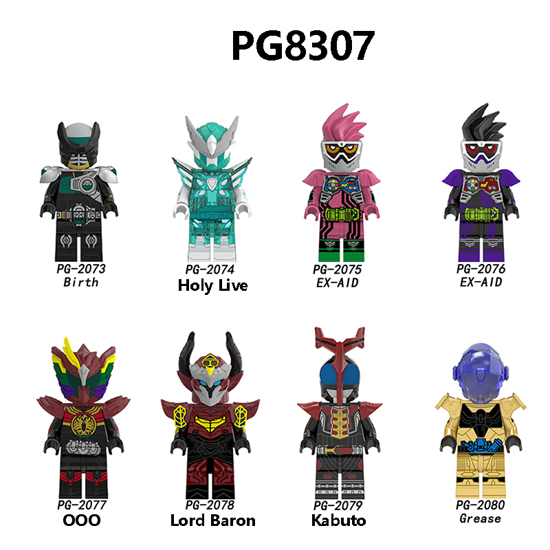 PG8307 Cartoon Anime Mobile Kamen Rider Holy Live Birth Action Figures EX-AID Minifig Building Block Children Gifts Boys Toys