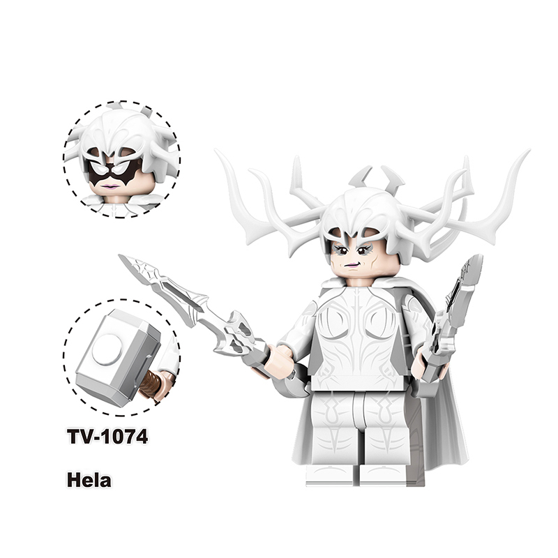 TV6209 Marvel DC Super Hero Spiderman Hela Wong Action Figures Doctor Strange Minifigs Building Blocks Collection Toys Children Gifts
