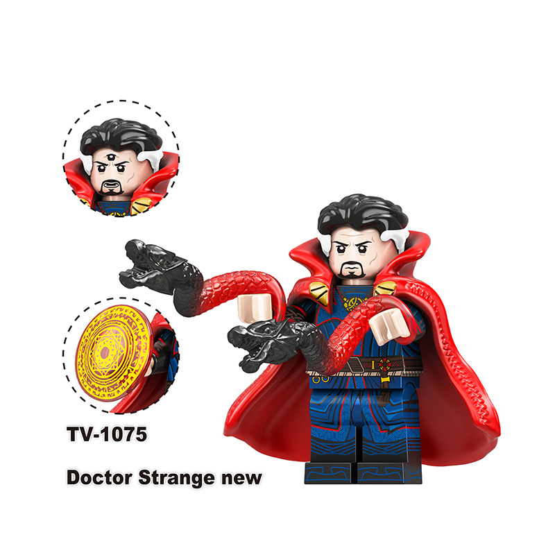 TV6209 Marvel DC Super Hero Spiderman Hela Wong Action Figures Doctor Strange Minifigs Building Blocks Collection Toys Children Gifts