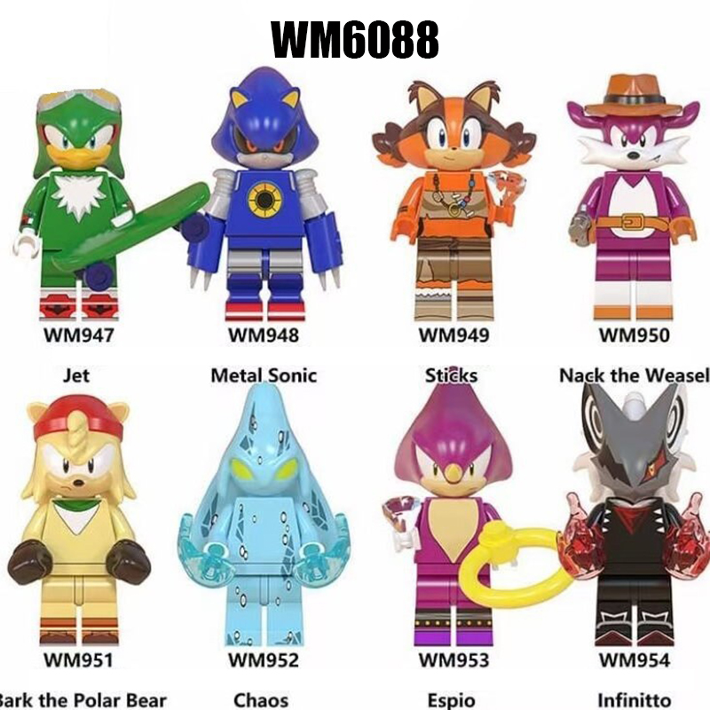 Bark the Ploar Bear Sonic Boom Anime Bricks Bricks Compatible