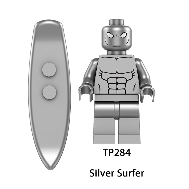 TP1036 Marvel DC Fantastic Four Mister Fantastic Minifigs Action Figure Human Torch Building Blocks Annihilus Children Gifts Toys