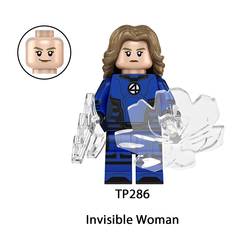 TP1036 Marvel DC Fantastic Four Mister Fantastic Minifigs Action Figure Human Torch Building Blocks Annihilus Children Gifts Toys