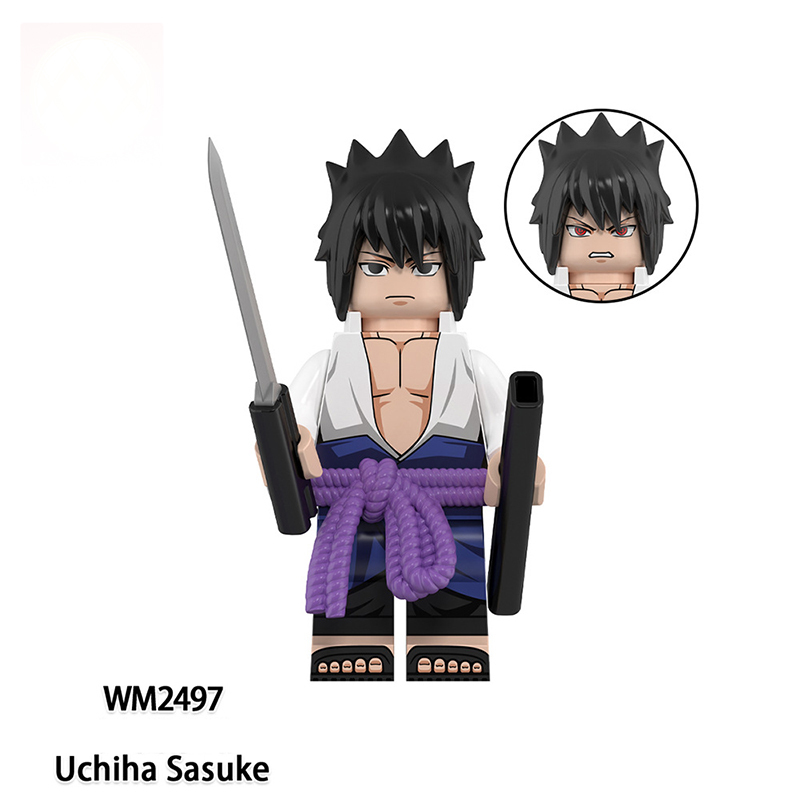 WM6155 Naruto Uchiha Madara Japanese Anime Action Figure Indora Hatake Kakashi Bricks Minifigs Children Gifts Boys Toys