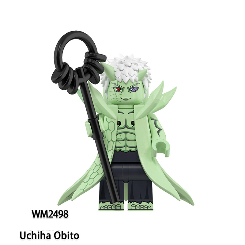 WM6155 Naruto Uchiha Madara Japanese Anime Action Figure Indora Hatake Kakashi Bricks Minifigs Children Gifts Boys Toys