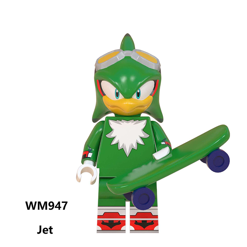 WM6088 Game Sonic Boom Jet Metal Sonic Sticks Action Figures Building Blocks Nack Minifigs Collection Children Birthday Gifts Toys