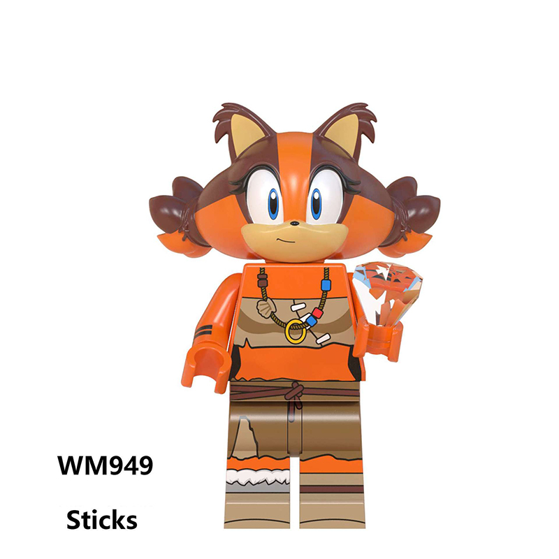 WM6088 Game Sonic Boom Jet Metal Sonic Sticks Action Figures Building Blocks Nack Minifigs Collection Children Birthday Gifts Toys