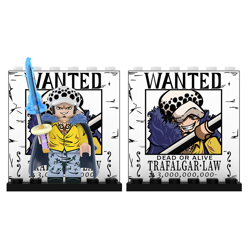 DY643-676 Animation One Piece Luffy Donquixote Doflamingo Minifigs Assembling Action Figures Yamato Perona Building Blocks Children Toys