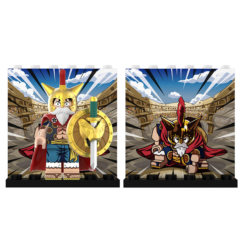 DY643-676 Animation One Piece Luffy Donquixote Doflamingo Minifigs Assembling Action Figures Yamato Perona Building Blocks Children Toys