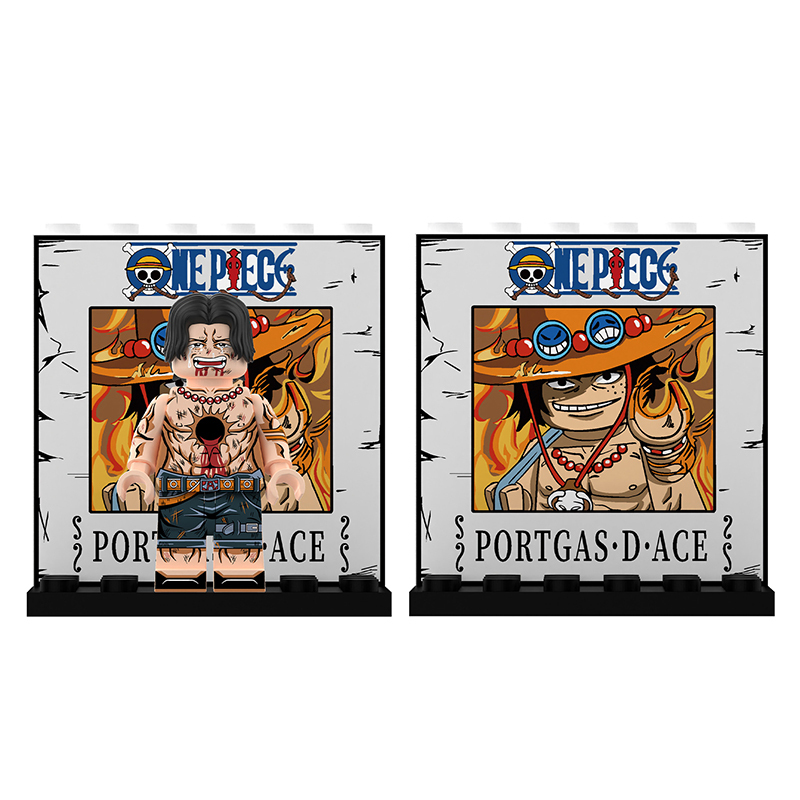 DY643-676 Animation One Piece Luffy Donquixote Doflamingo Minifigs Assembling Action Figures Yamato Perona Building Blocks Children Toys