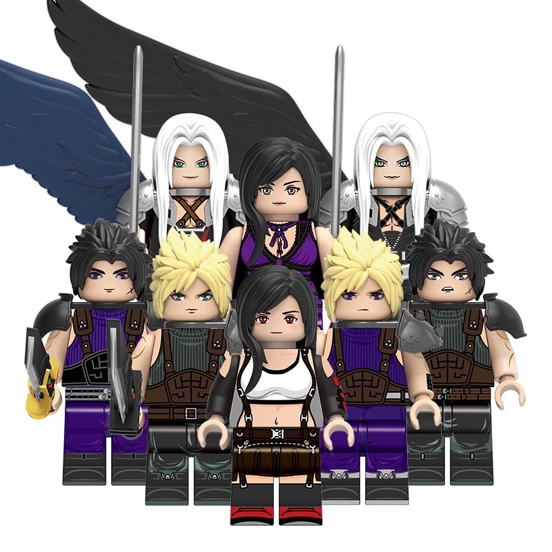 DT8903 Anime Game Series Final Fantasy Tifa Lockhart Minifigs Sephiroth Building Blocks Jess Action Figures Model Children Gifts Toys