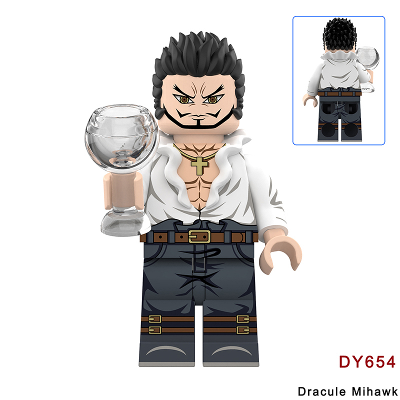 DY643-676 Animation One Piece Luffy Donquixote Doflamingo Minifigs Assembling Action Figures Yamato Perona Building Blocks Children Toys