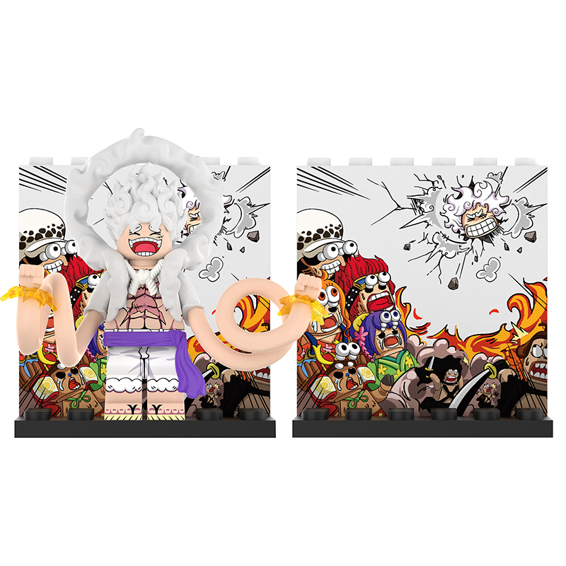 DY684 One Piece Series Luffy Ace Mini Anime Action Figure Building Blocks Cartoon Movie Model Toys Decoration Children Gift