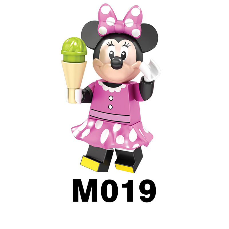 M1003 Disney Cartoon Minifigs Stitch Building Blocks Minnie Mouse Mickey Mouse Tang Duck Model Chillderen Toys Education Gifts
