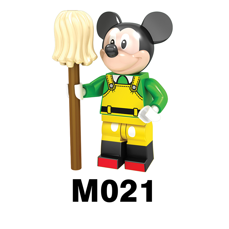 M1003 Disney Cartoon Minifigs Stitch Building Blocks Minnie Mouse Mickey Mouse Tang Duck Model Chillderen Toys Education Gifts