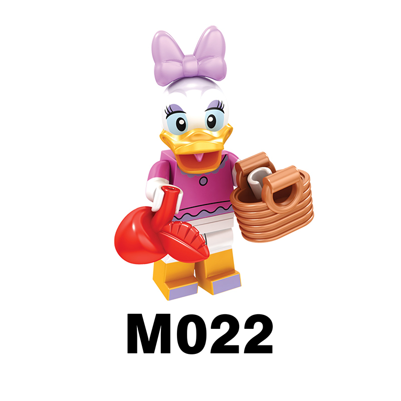 M1003 Disney Cartoon Minifigs Stitch Building Blocks Minnie Mouse Mickey Mouse Tang Duck Model Chillderen Toys Education Gifts