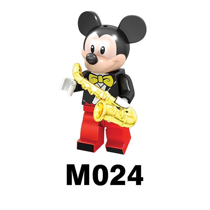 M1003 Disney Cartoon Minifigs Stitch Building Blocks Minnie Mouse Mickey Mouse Tang Duck Model Chillderen Toys Education Gifts