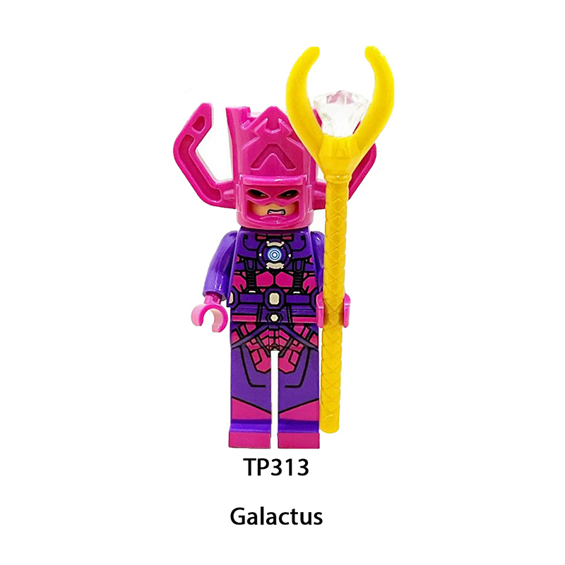TP1039 Marvel DC Fantastic Four Mister Fantastic Minifigs Action Figure Human Torch Building Blocks Annihilus Children Gifts Toys