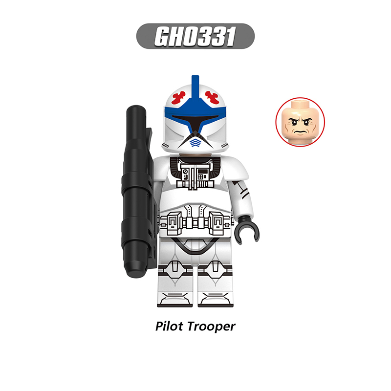WM6126 Star Wars Minifigs Building Blocks Clone Trooper Commando Rex Dogma Fives Action Figures Toys Gifts For Children