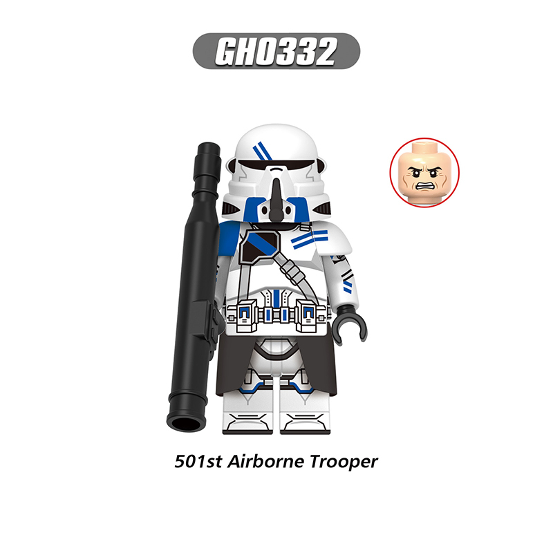 WM6126 Star Wars Minifigs Building Blocks Clone Trooper Commando Rex Dogma Fives Action Figures Toys Gifts For Children