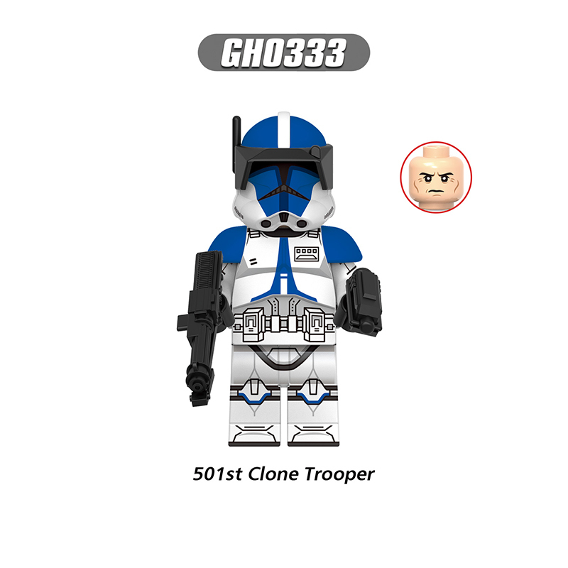 WM6126 Star Wars Minifigs Building Blocks Clone Trooper Commando Rex Dogma Fives Action Figures Toys Gifts For Children