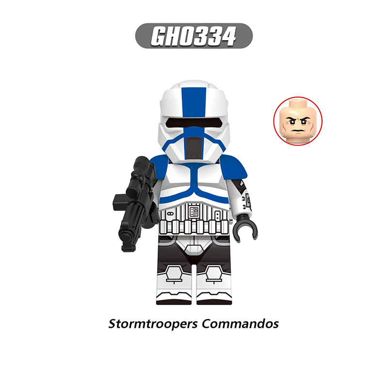 WM6126 Star Wars Minifigs Building Blocks Clone Trooper Commando Rex Dogma Fives Action Figures Toys Gifts For Children