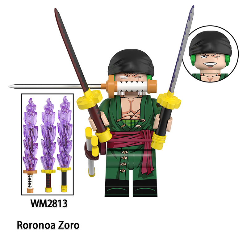ONE PIECE - 2R3aN Japanese Anime Game Sanji Roronoa Zoro Bricks Marco Minifigs