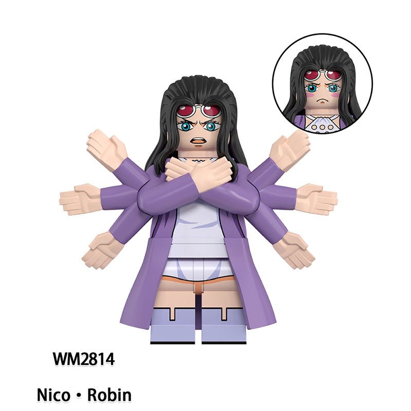 WM6193 One Piece Japanese Anime Roronoa Zoro Action Figures Monkey D.Luffy Building Blocks Nami Minifigs Cartoon Children Gift