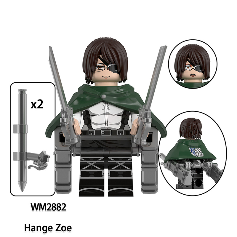 WM6197 Japanese Cartoon Anime Monster No.8 Mina Ashiro Leno Ichikawa Building Blocks Haruichi Izumo Anime Action Gifts Toys Kids