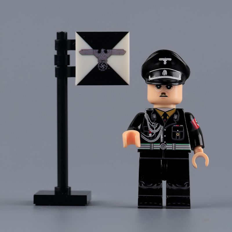 MTUV027 WW2 German Office Minifigs Building Blocks UV Printing High-Ranking Officer Army Heinrich Himmler Soldier Bricks Toys