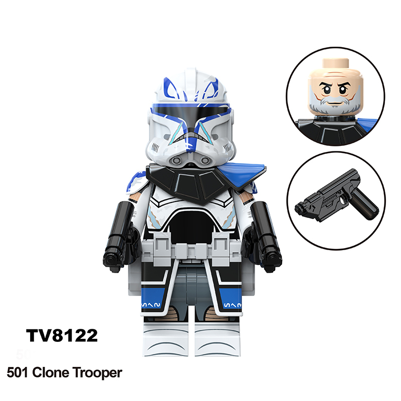 TV6108 Star Wars Series Minifigs Building Blocks Commander Fox Bomb Squad Clone Trooper Shadow Model Ameican Action Toys Gifts