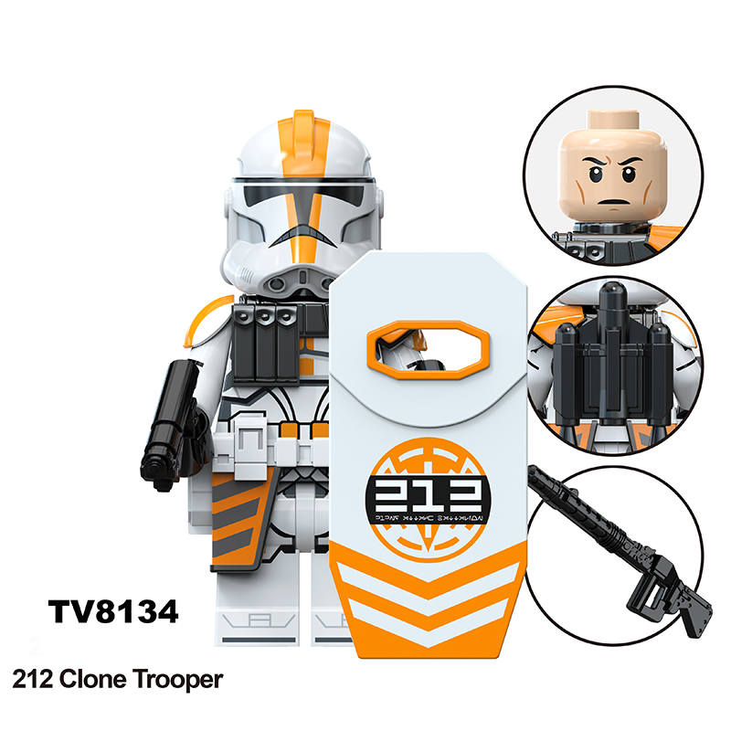TV6115 Star Wars Series Minifigs Building Blocks 501 Clone Trooper  Anakin Skywalker Model Ameican Action Toys Gifts